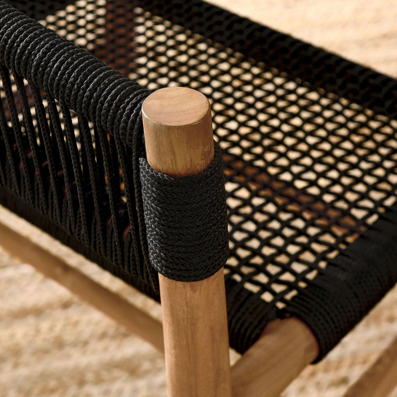 Chaise de jour transparente (noir), Black
