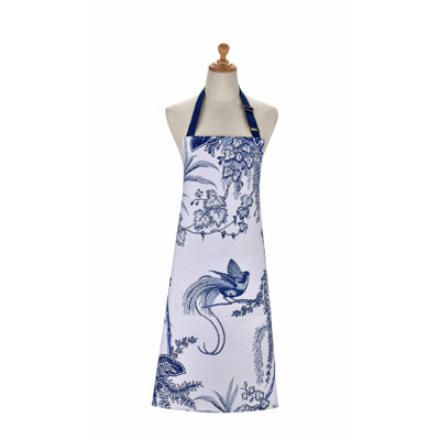 Willow Toile Floral Cotton Bib Apron