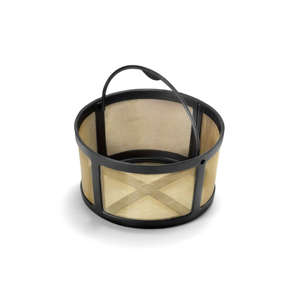  Reusable Single Serve Brew Coffee Basket Scoop,Gold