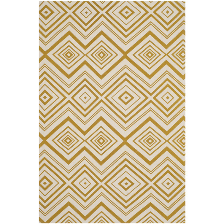 Mordecai Geometric Cotton Hand Woven Area Rug