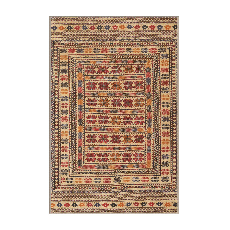 Tapis brun Southwestern, Rectangle 5 pi x 7 pi