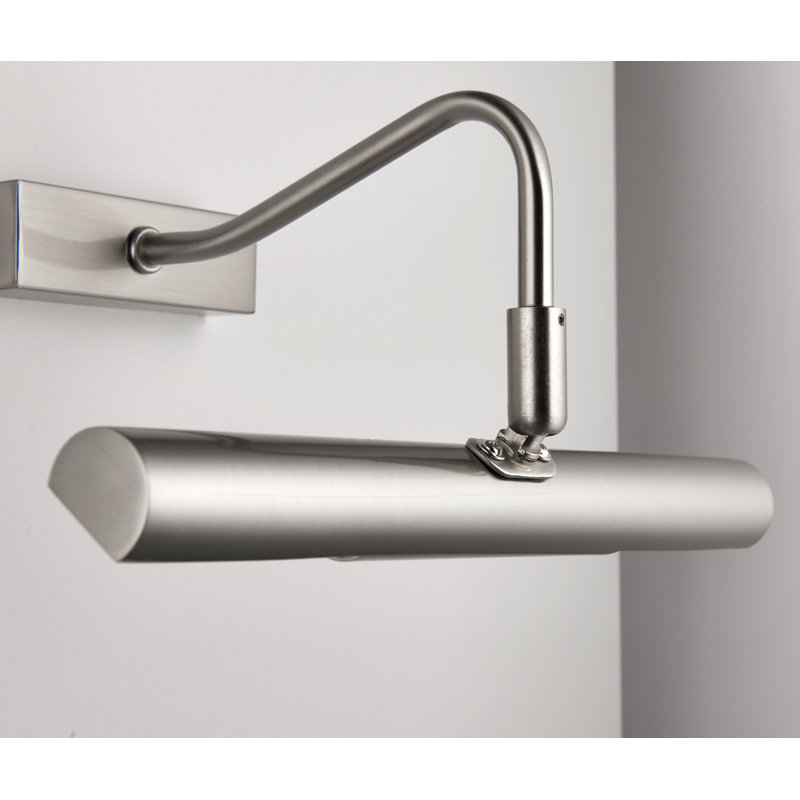2 - Light Wall Mounted Picture Light, Satin Chrome Effect Plated