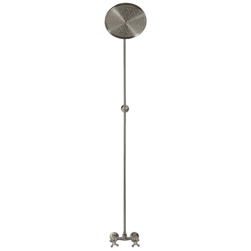 Combinaison de douche murale Kingston Brass Kingston, Brushed Nickel
