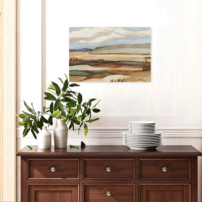 «Southwestern Desert Vista Peaceful Serene Tranquil Landscape Nature», art mural