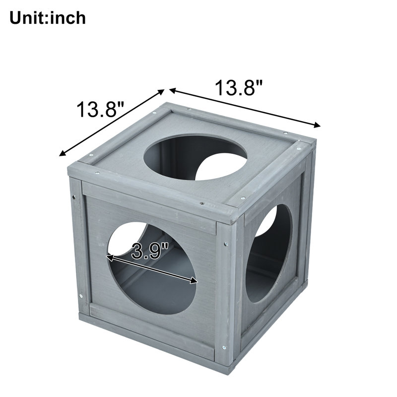 Aire de jeu pour chat avec pin gris - Offrez un plaisir sans fin à votre maison de chats pour une maison durable