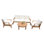Lagos Outdoor 4 - Piece Conversation Set