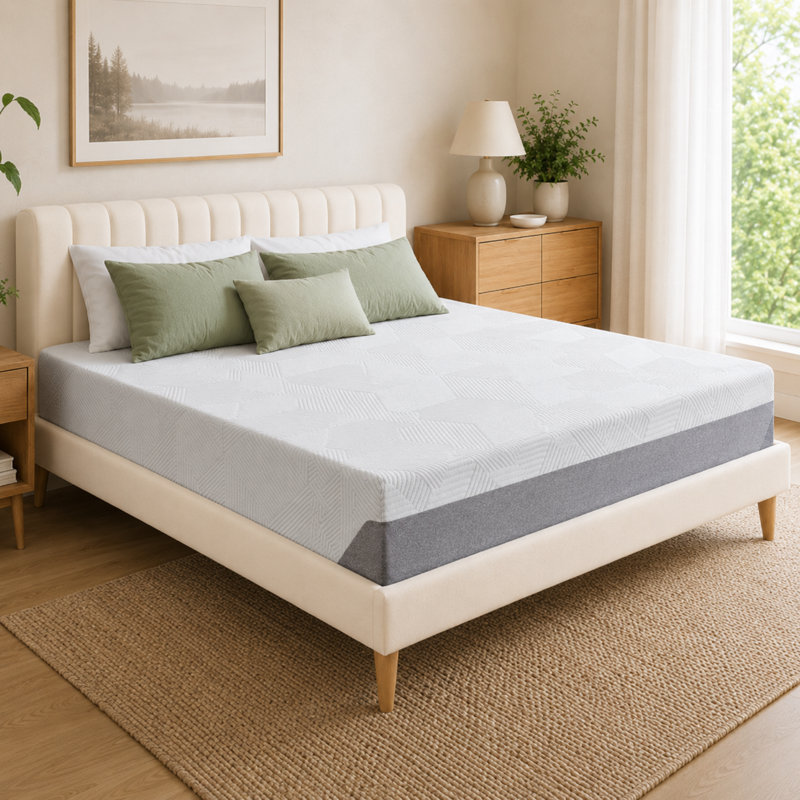10 Inch  Queen Gel Memory Foam Large Mattress, Suitable For Cool Nights And Decompression, Medium Plush Mattress, 10", Queen