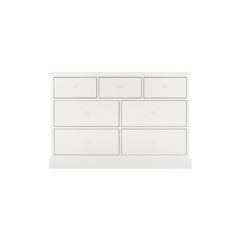 Louis 7 Drawer Chest, White