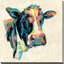 «Expressionistic Cow I V2 (Square)» par Silvia Vassileva, reproduction-561784962-561784963