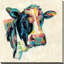 «Expressionistic Cow I V2 (Square)» par Silvia Vassileva, reproduction-561784963-561784962