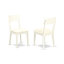L'ensemble de salle à manger 3 pièces comprend une table de salle à manger ronde avec feuilles et tablettes Dropleaf et 2 chaises en similicuir, blanc lin-109867364