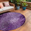Tapis rond lavable et antidérapant 8 po