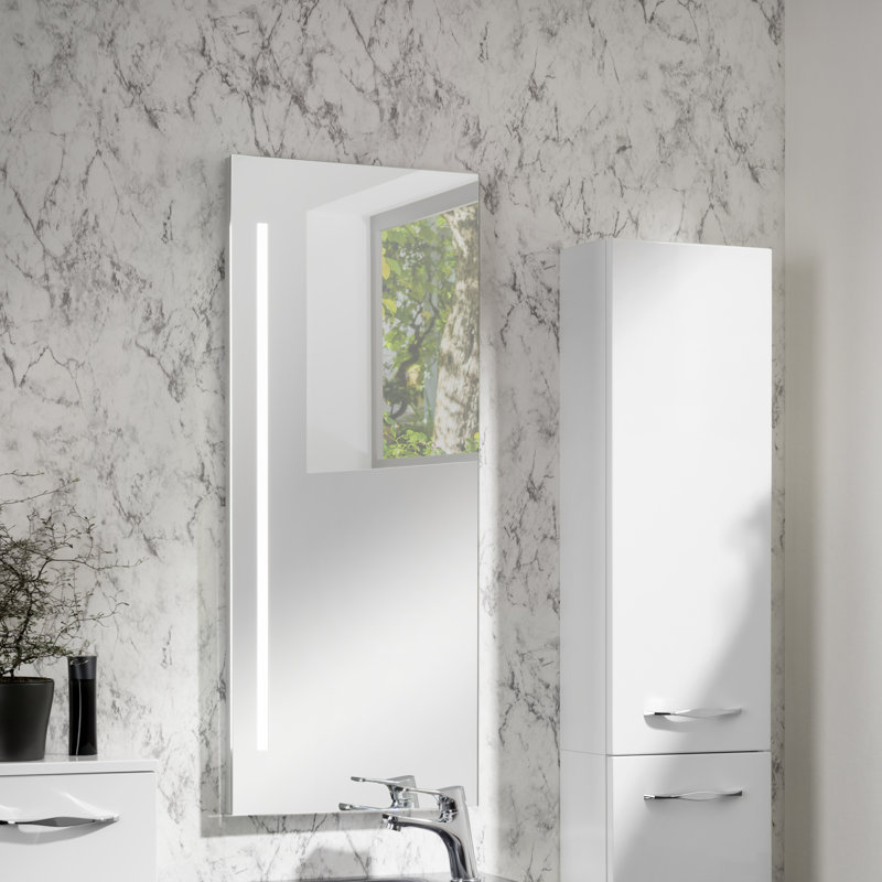 Luna Aluminium Flat Wall Mirror