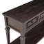 Console de style rétro classique avec trois tiroirs supérieurs et une tablette inférieure de style ouvert, facile à assembler-313229566
