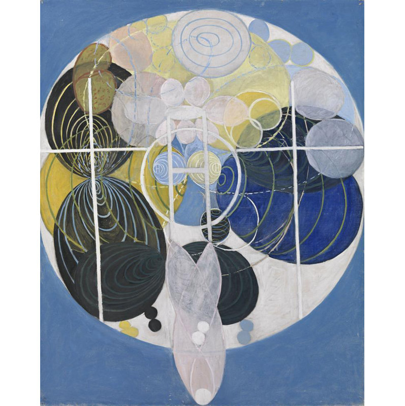 «The Large Figure Paintings, No. 5 Group 3» par Hilma Af Klint - Art mural sur toile tendue avec châssis, H 24 po x l 17 po