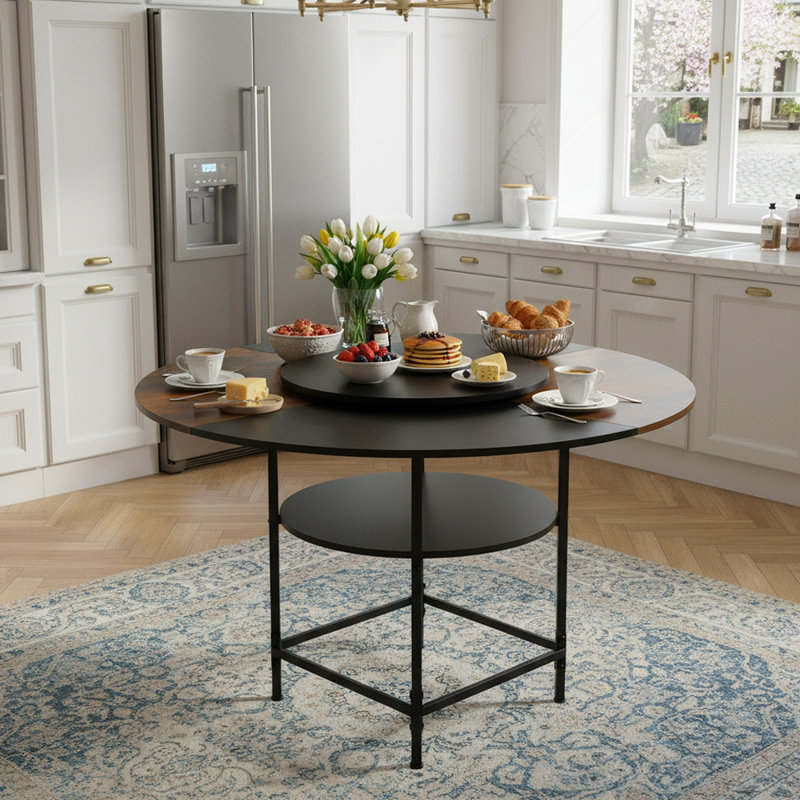 Metal Base Dining Table