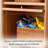 Simple solid wood storage cabinet bookcase