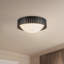 Astoria 14-in Black Flush Mount-664471725