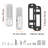 Mechanical Keyless Entry Door Lock, 14 Key Mechanical Door Lock, Mechanical Keypad Door Knob, Single-Side Stainless Steel Waterproof Keyless Gate Lock