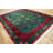 Antique Art Deco Chinese Geometric Knotted Rug
