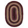  Braided Rug Washable Indoor/Outdoor Gray/Cream/Black/Red Rug