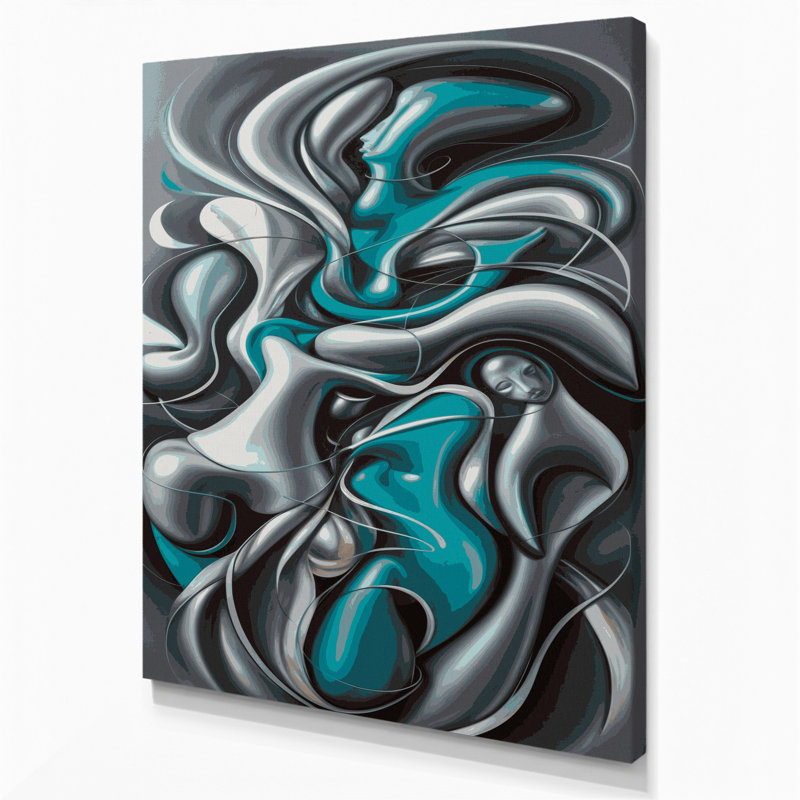 Art mural abstrait sur toile 45