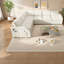 Canapés à compression avec rangement, canapé-lit Sherpa de 115 po pour maison moderne