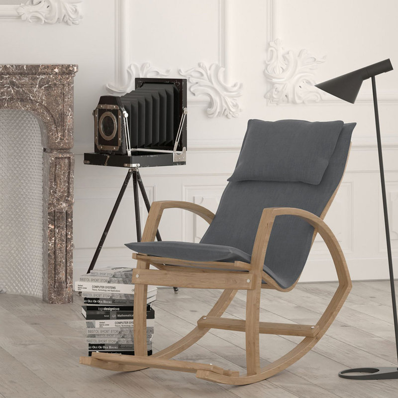Chaise berçante Modern, Gris foncé