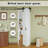 Closet Bi-fold Barn Door 6-Panelled Hollow Core Bi-Fold Barn Door 40" x 84" with Hardware Kit Included, Pre-Assembled Door Panels (Perfect for Closet Room,Pantry Room,Laundry Room,Bathroom and Other Small Rooms)-113356976
