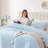 Fluffy Comforter Set 3 Pieces- All Seasons Heavy Faux Fur Comforter With Two Pillowcases-116802355-116802367