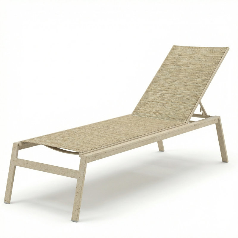  Skyway Chaise, Natural Sling/Sandea