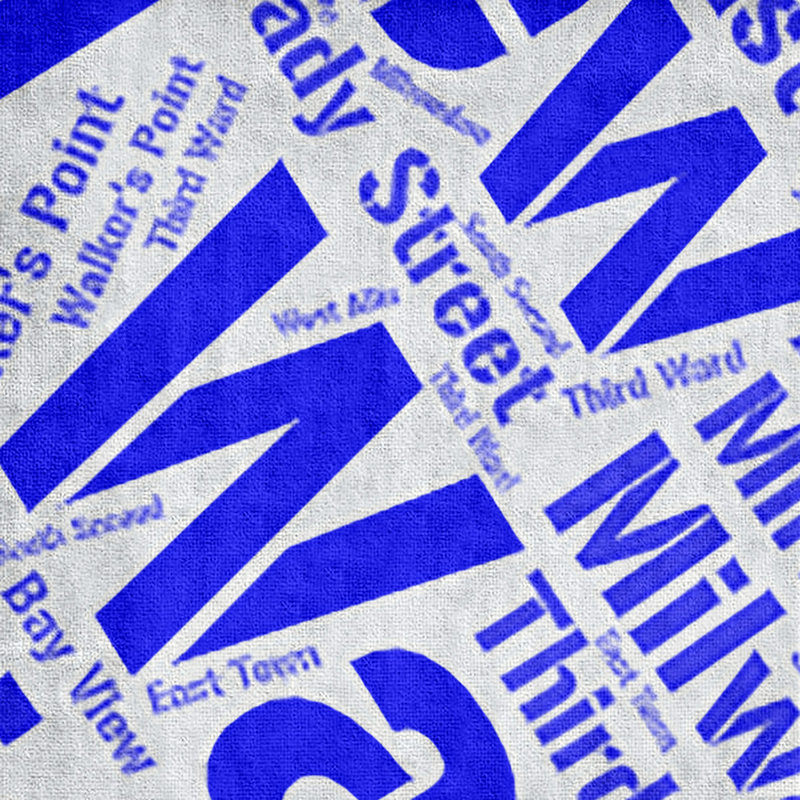 Bath Towel, Blue, Poly/Cotton, Milwaukee