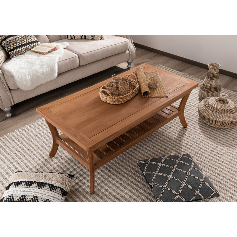 Solid Wood Four Leg Coffee Table