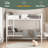 Twin Over Twin Metal Bunk Bed,Divided Into Two Beds-892532068