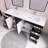 Verda 70.86'' Double Bathroom Vanity with Acrylic Top-1365717961