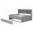 Wooden Captain Daybed Bed with Built-in Bookshelves-490314528-490314531