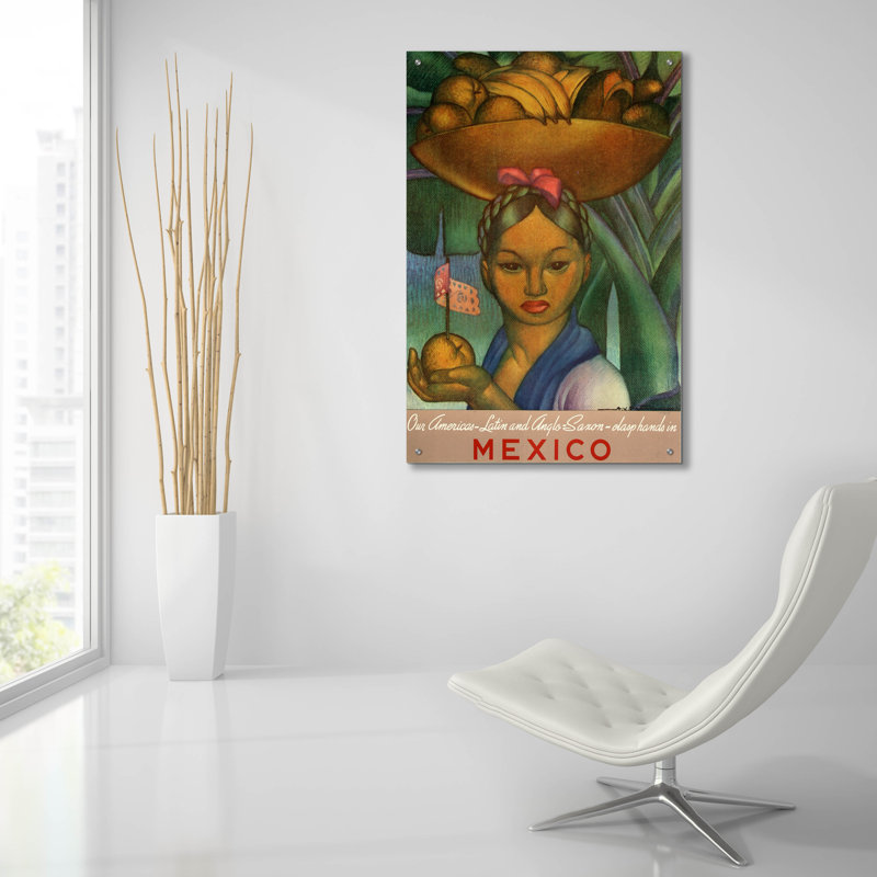 «Bay Street Home ™» par Frère de Mexico, affiches en verre acrylique Wal Art, H 36 po x l 24 po