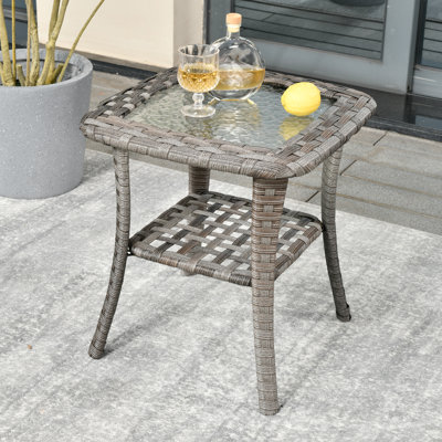 Baili Ouodoor Side Table by Wade Logan