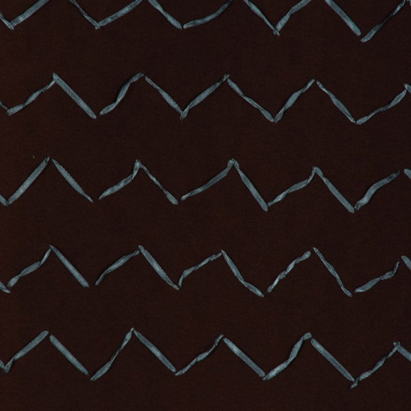 Couleurs Tissu, Chocolat / bleu sarcelle