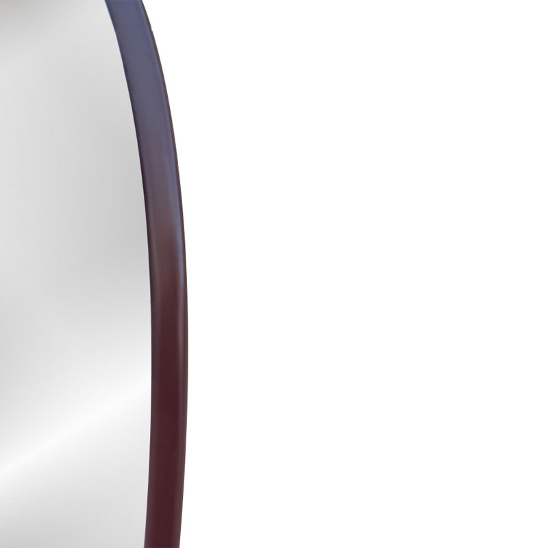 Miroir ovale asymétrique, Brun