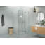 Halo 41 in. x 40 in. x 78 in. 90-degree Fully Frameless Glass Hinged Shower Enclosure-193026559