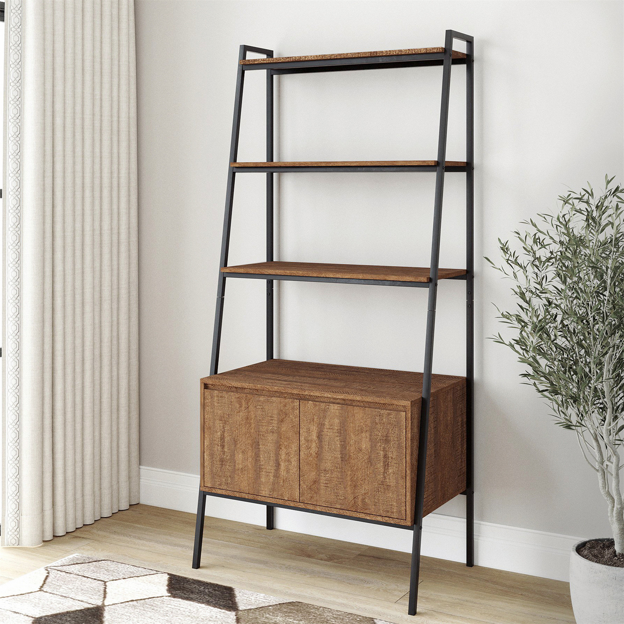 17 Stories Ladder Bookcase Wayfair