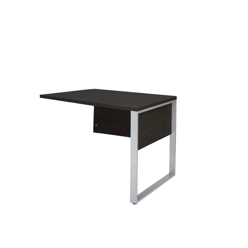 Ensemble de bureau d'écriture en L 4 pièces Maysey, Espresso