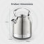 ​​Swan SK14631C Retro Traditional Kettle, Rapid Boil, Removable Limescale Filter, Easy Pour, 360 Degree Base, Water Indicator Window and Boil Dry Protection 1.7L, 3KW-129076984