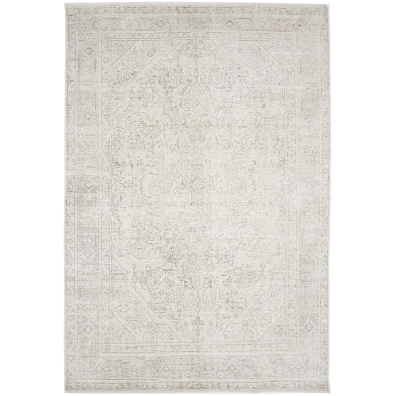 Tapis unique beige l 6,5 pi x 9 pi 5 po Loehr