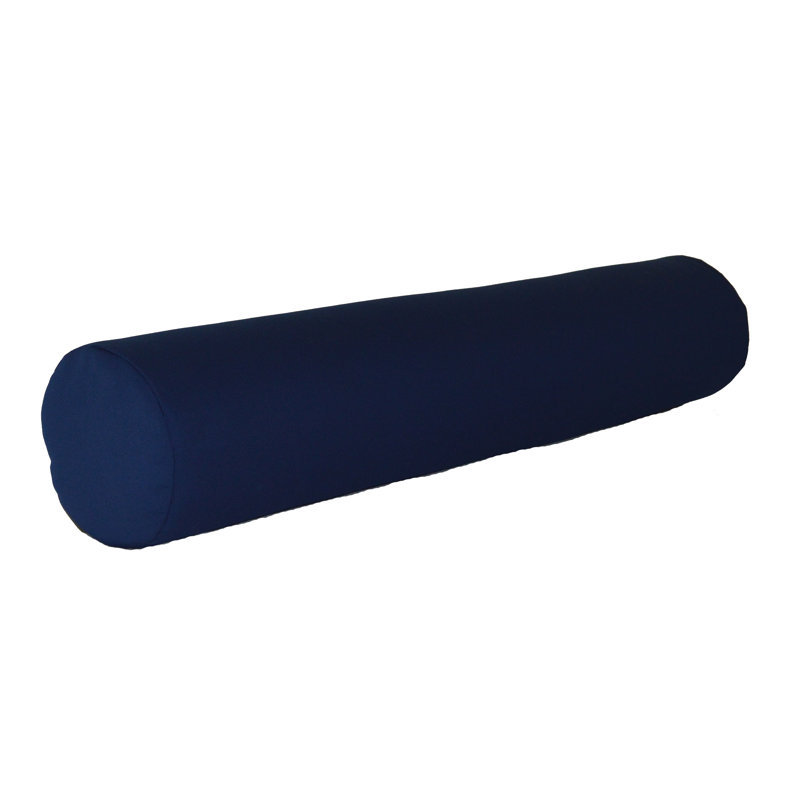 Sundown Acrylic Bolster Pillow, 7" H x 36" W, Navy Blue