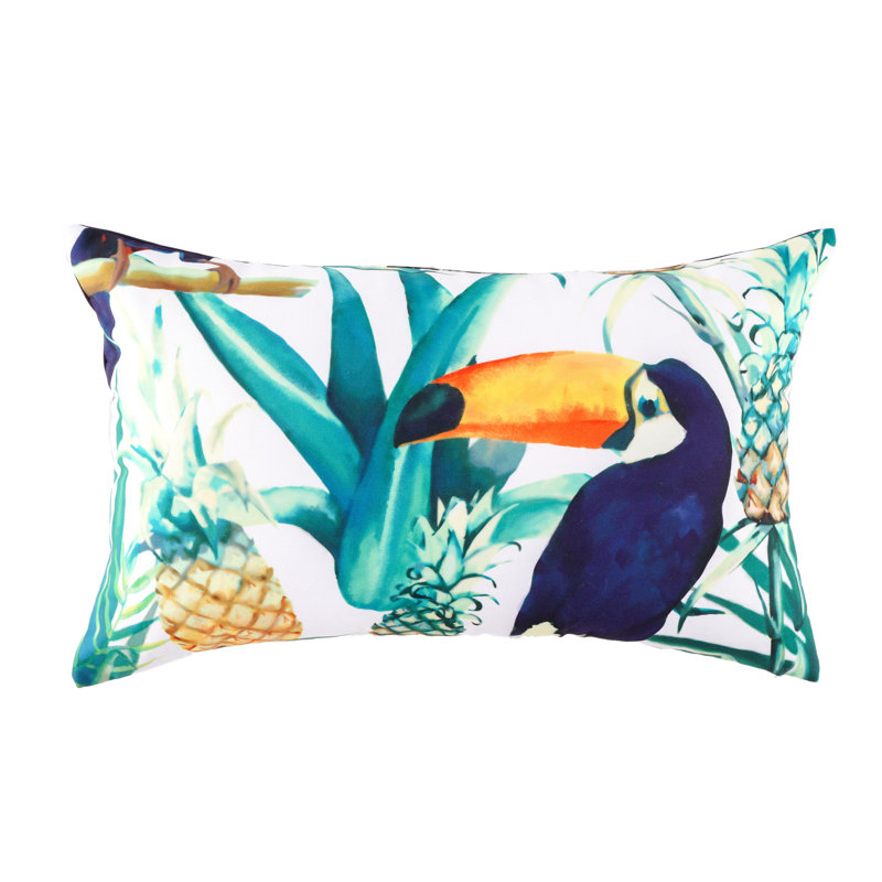 Coussin lombaire d'extérieur Black Parrots