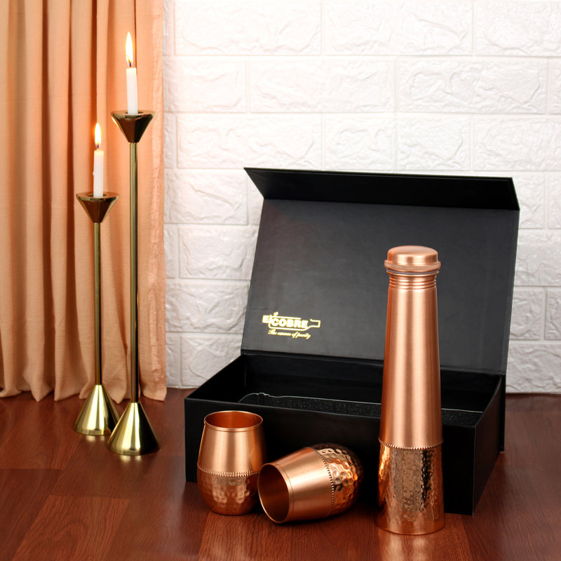 250ml Copper Drinking Glass Set