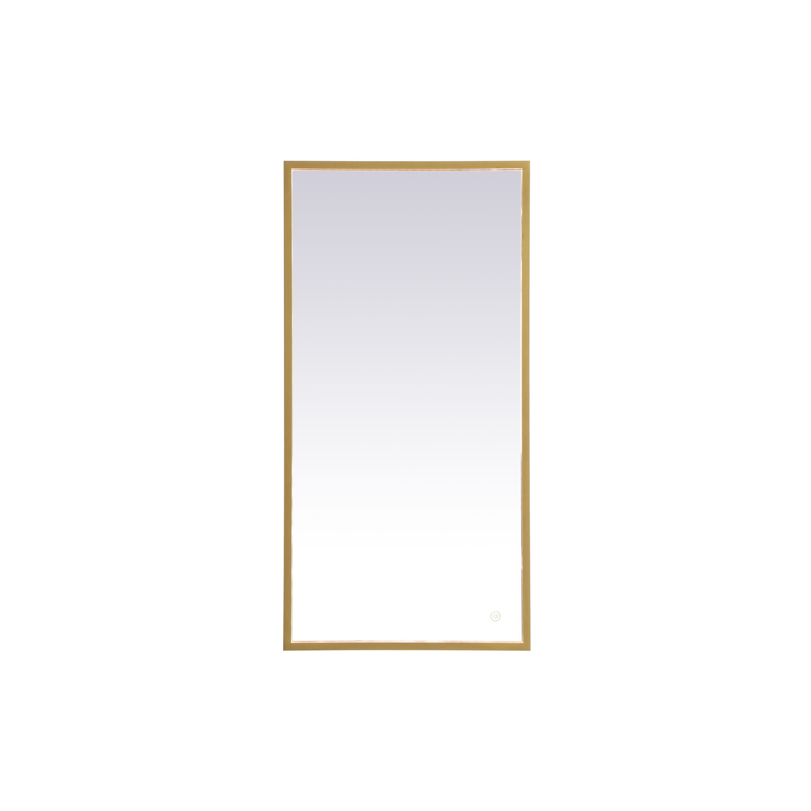 Piche Aluminum Mirror, Brass, 20" x 40"