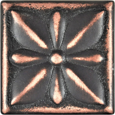 2'' x 2'' Hand Painted Resin Decorative Accent Tile